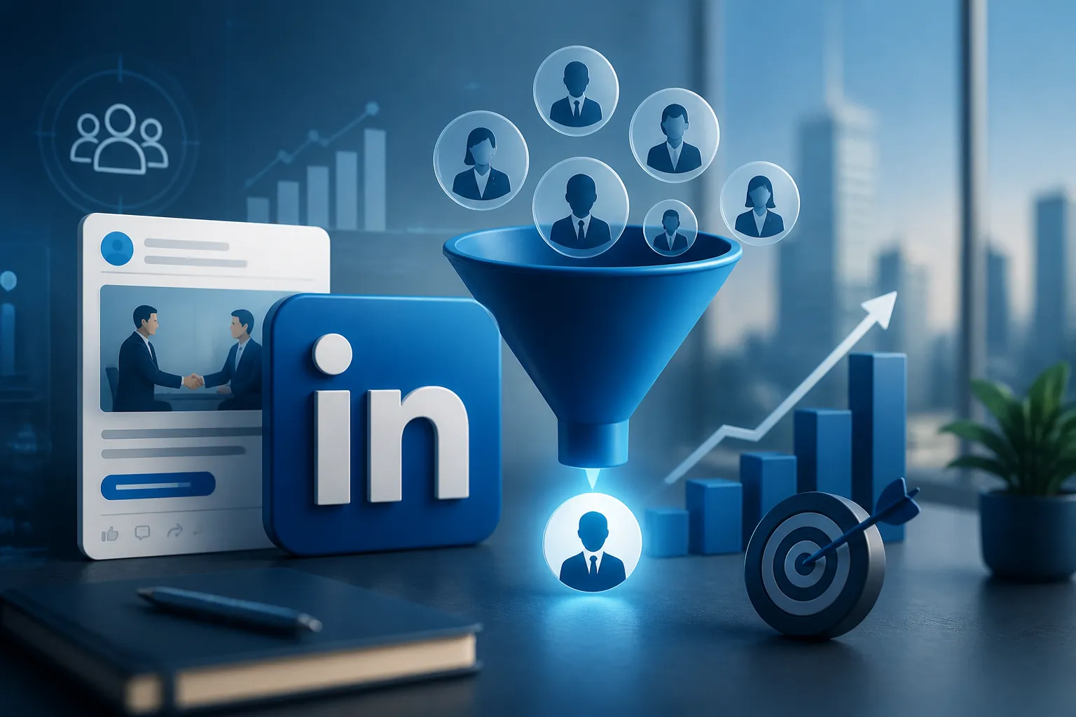 Strategie LinkedIn Ads pentru atragerea decidentilor si leadurilor B2B