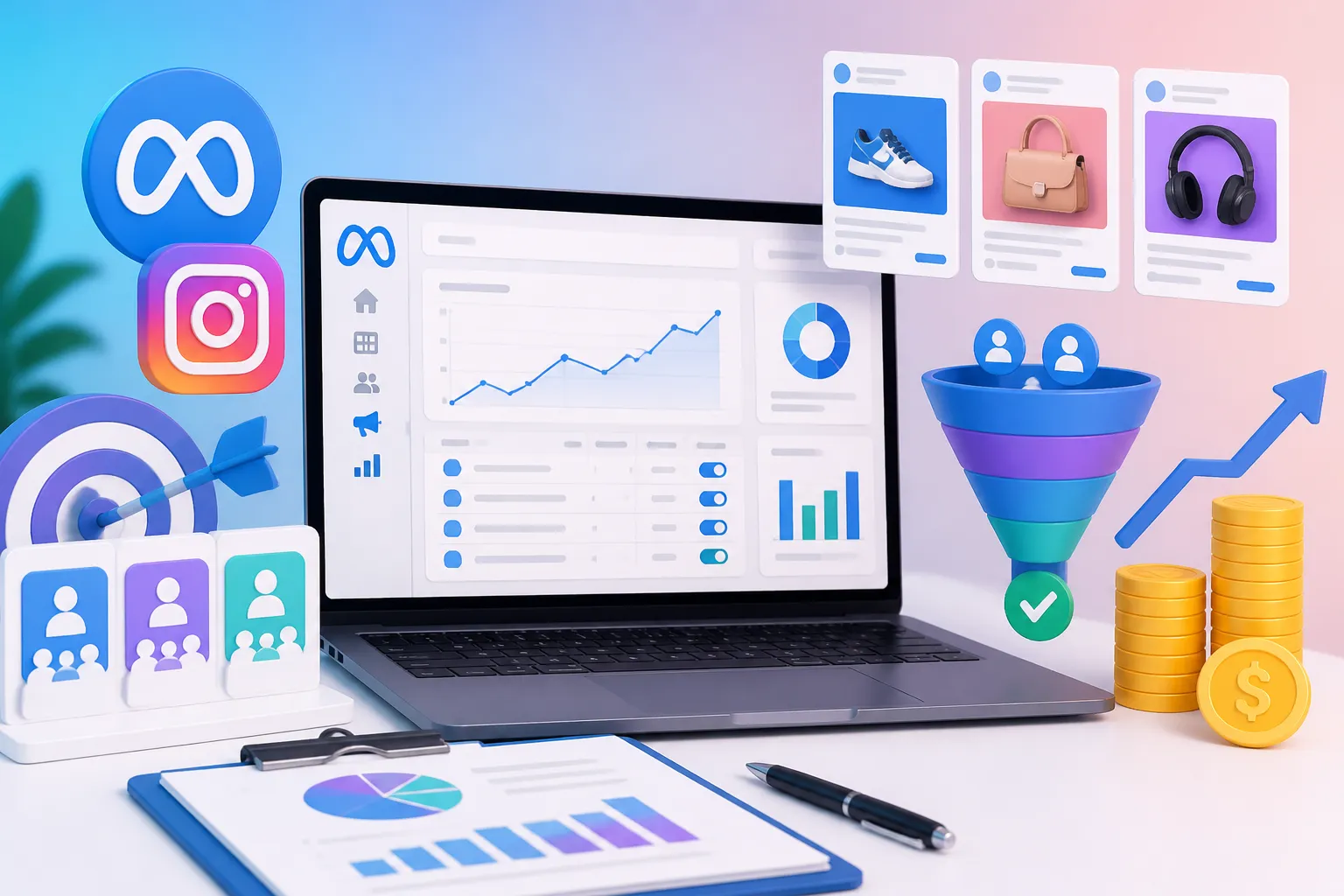 Administrare Meta Ads pentru campanii Facebook si Instagram performante