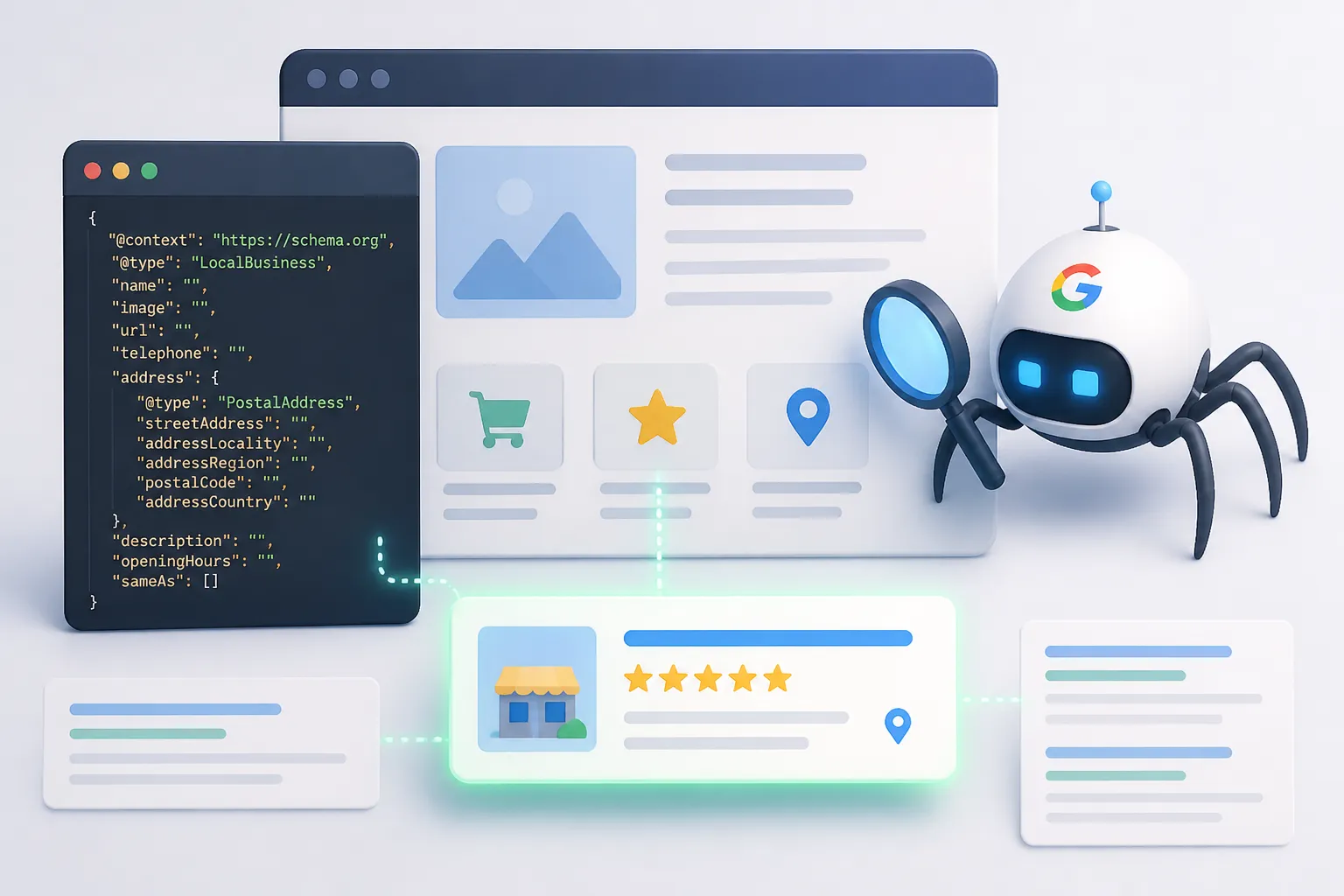 Schema markup si date structurate folosite pentru vizibilitate SEO