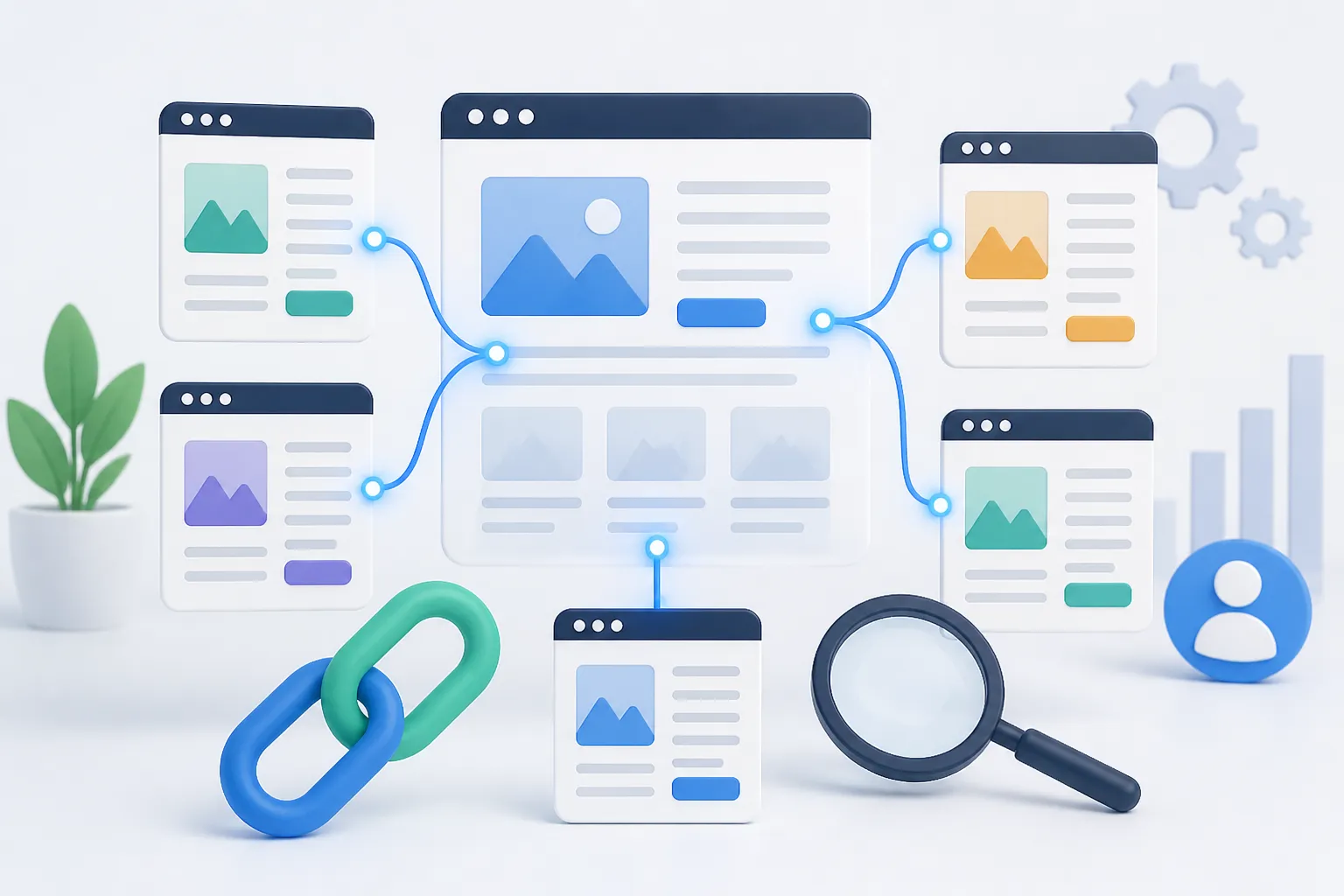 Structura de internal linking SEO intre paginile unui website
