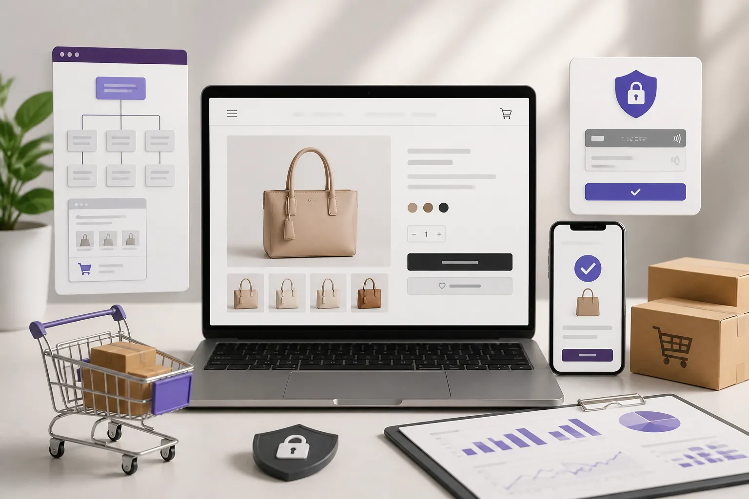 Creare magazin online cu structura ecommerce pregatita pentru vanzari