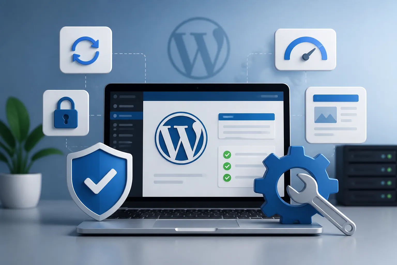 Mentenanta site WordPress pentru securitate, actualizari si performanta