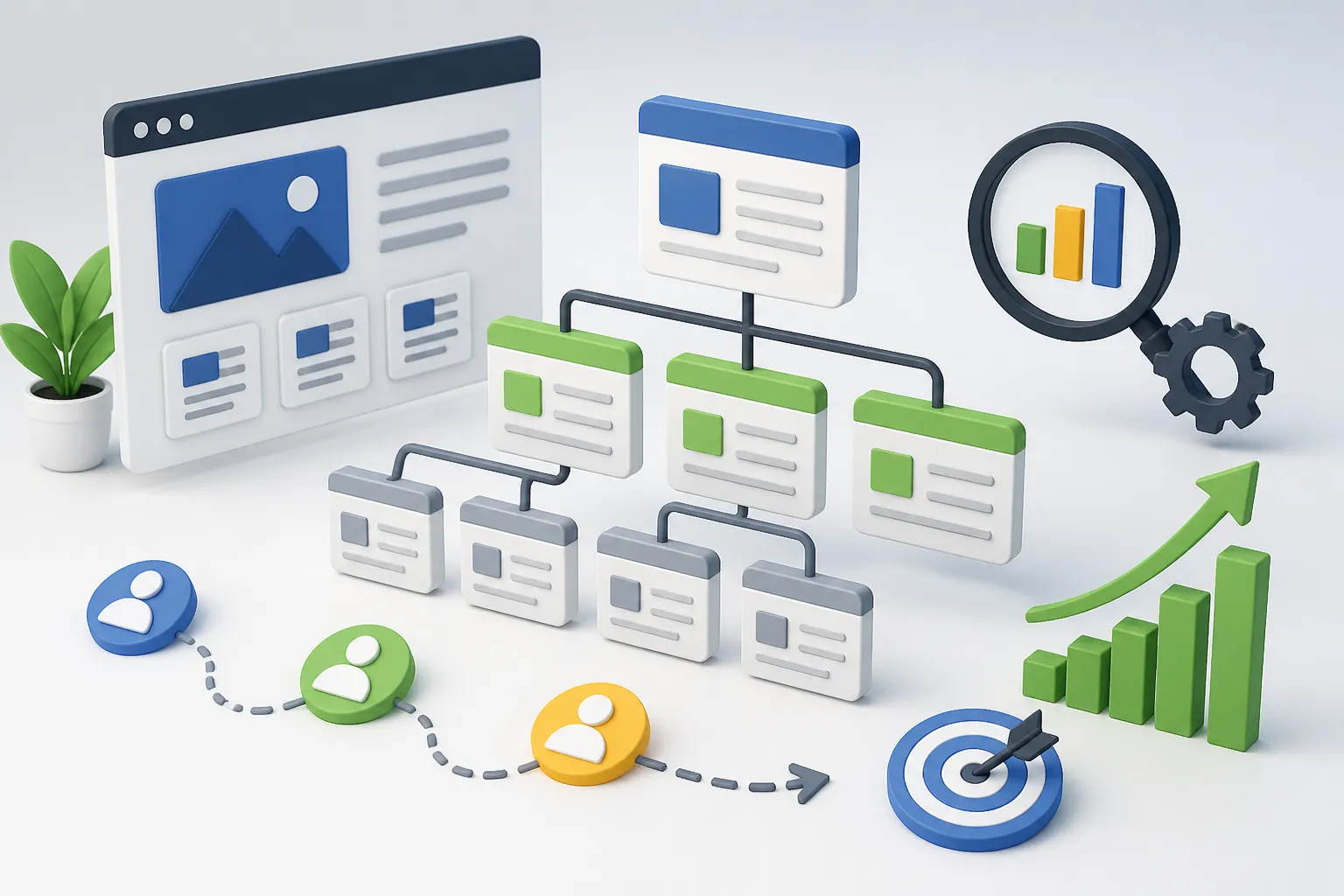 Arhitectura website organizata pentru utilizatori si Google