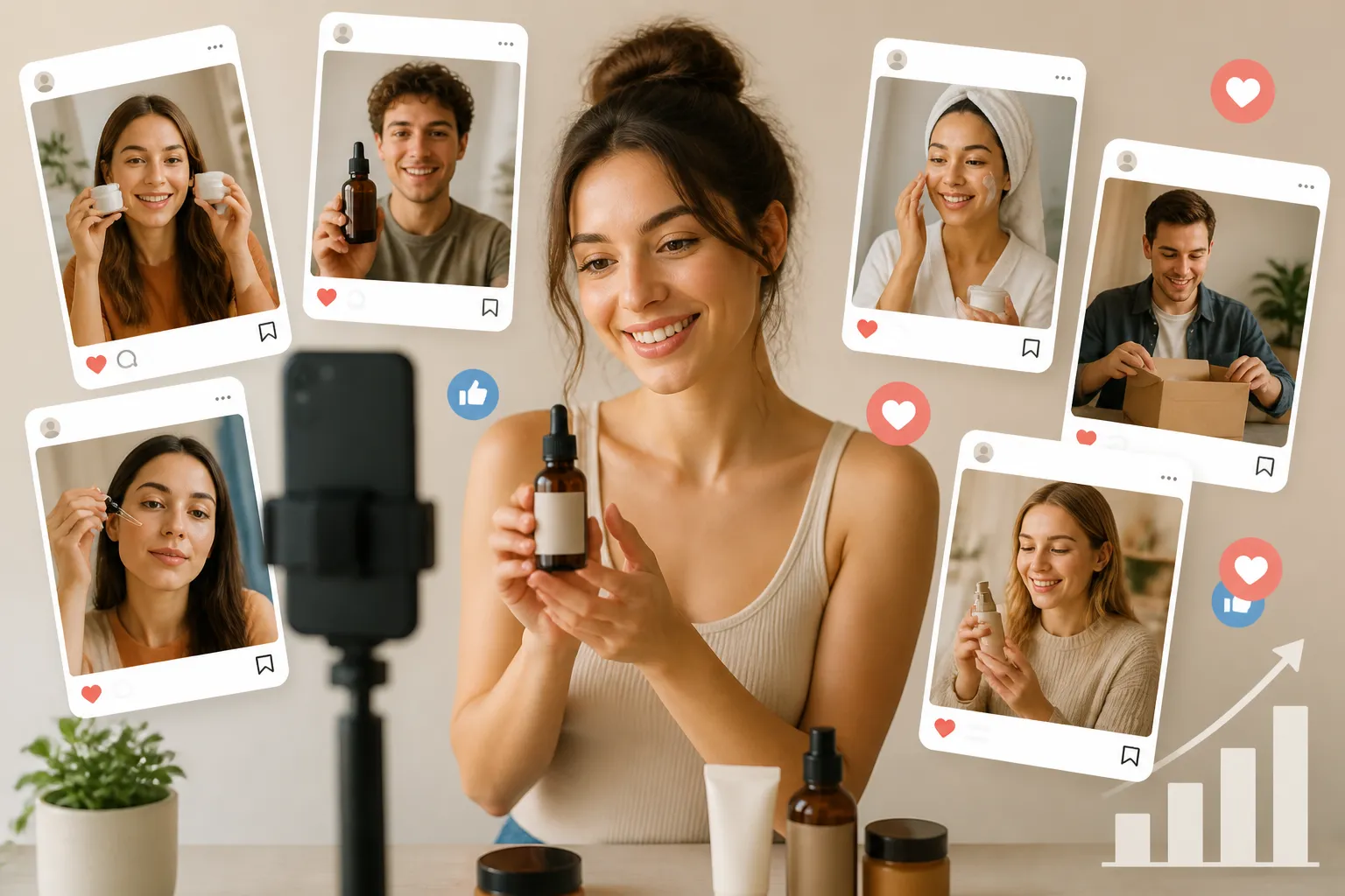 Creator care filmeaza continut UGC pentru branduri pentru reclame sociale