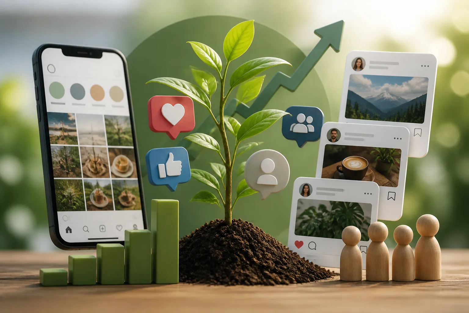 Promovare organica social media pentru cresterea vizibilitatii unui business