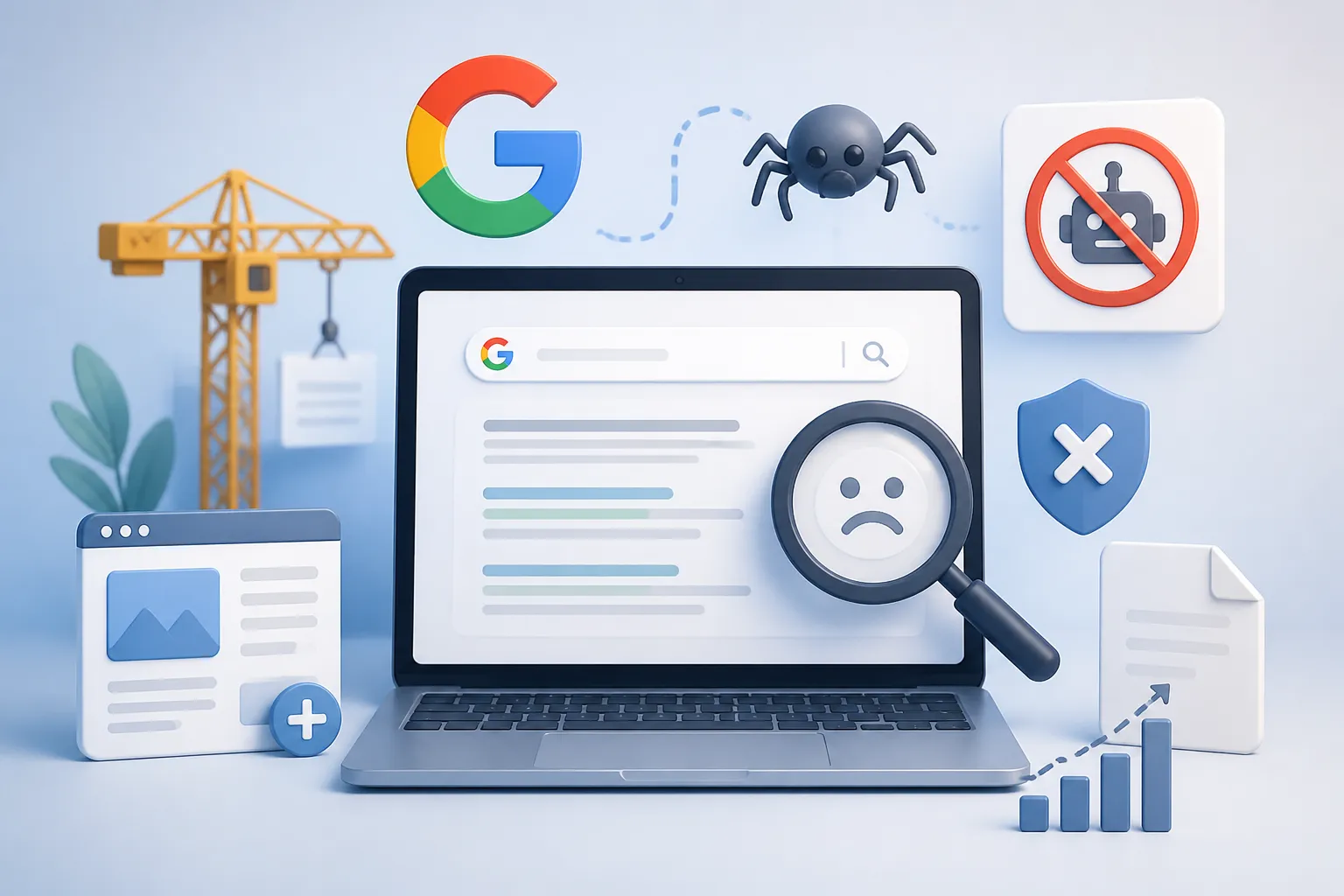 Verificari SEO pentru un site nou nu apare in Google