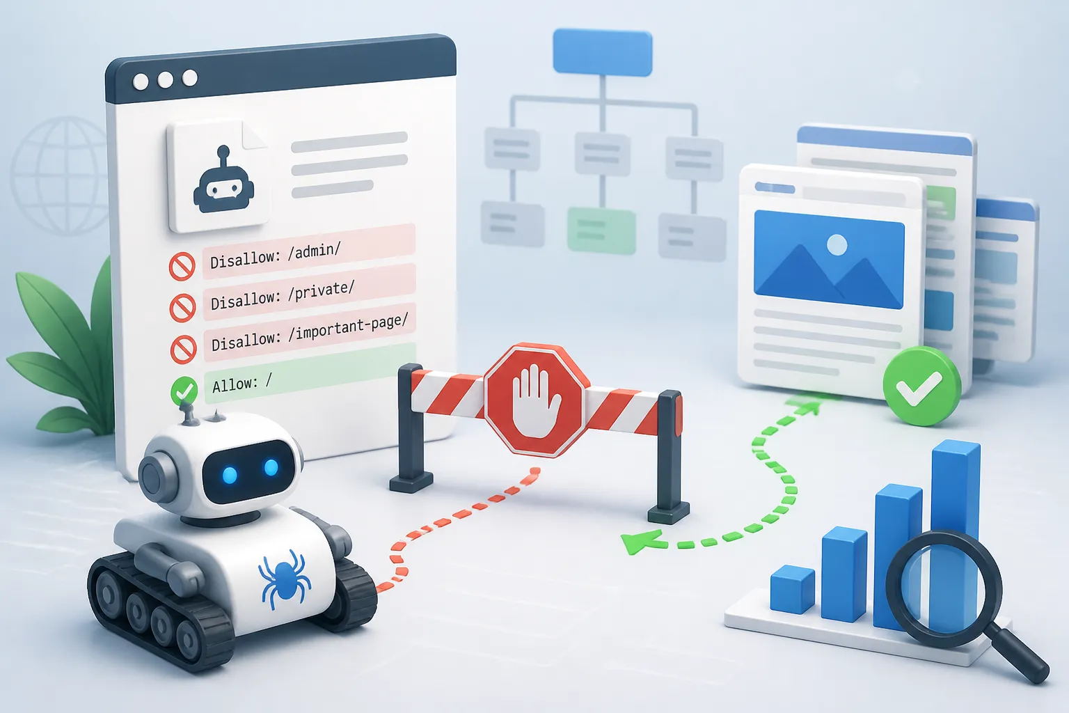 Configurare robots.txt SEO pentru evitarea blocarii paginilor importante