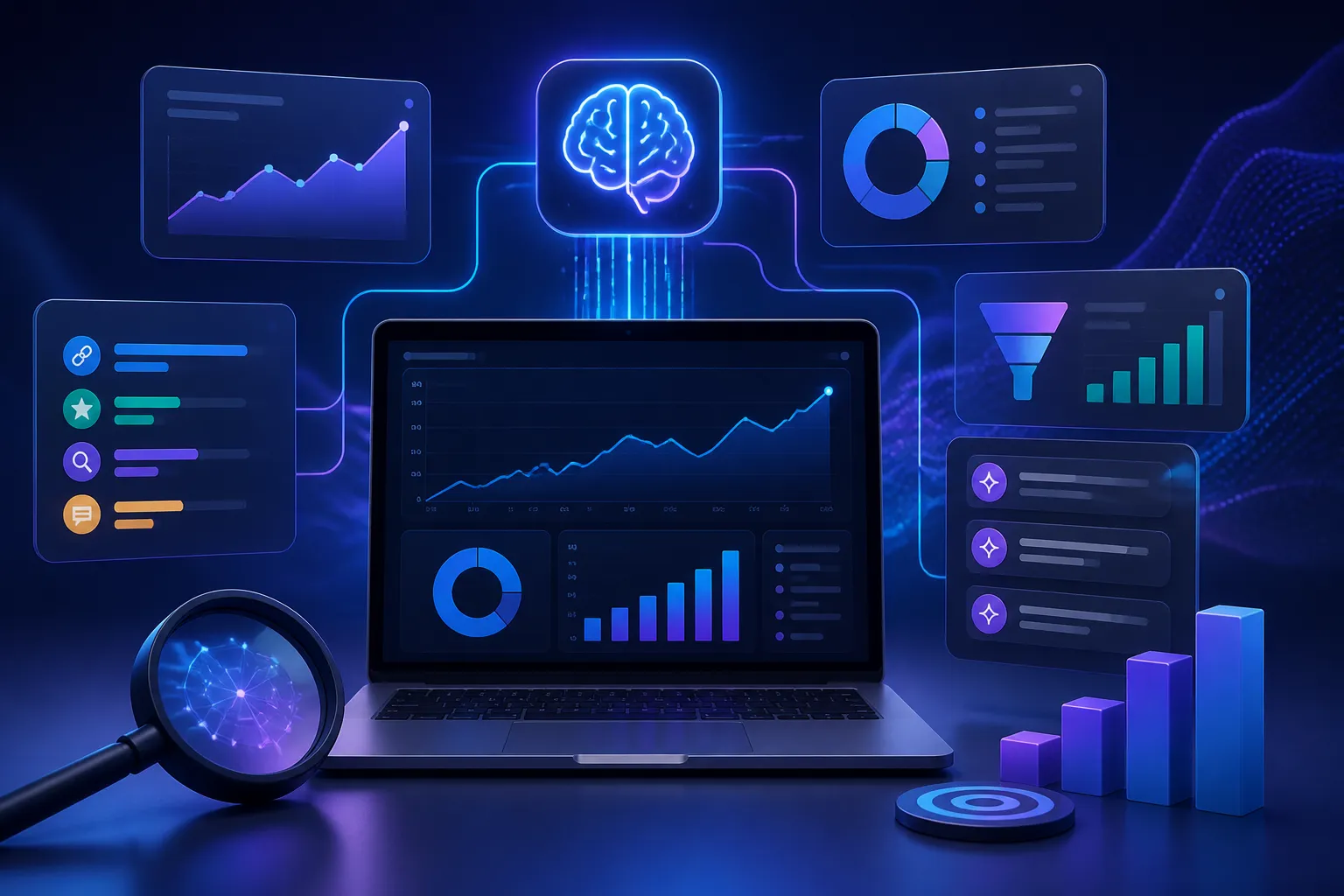 Monitorizare trafic din AI prin analytics, surse de trafic si conversii