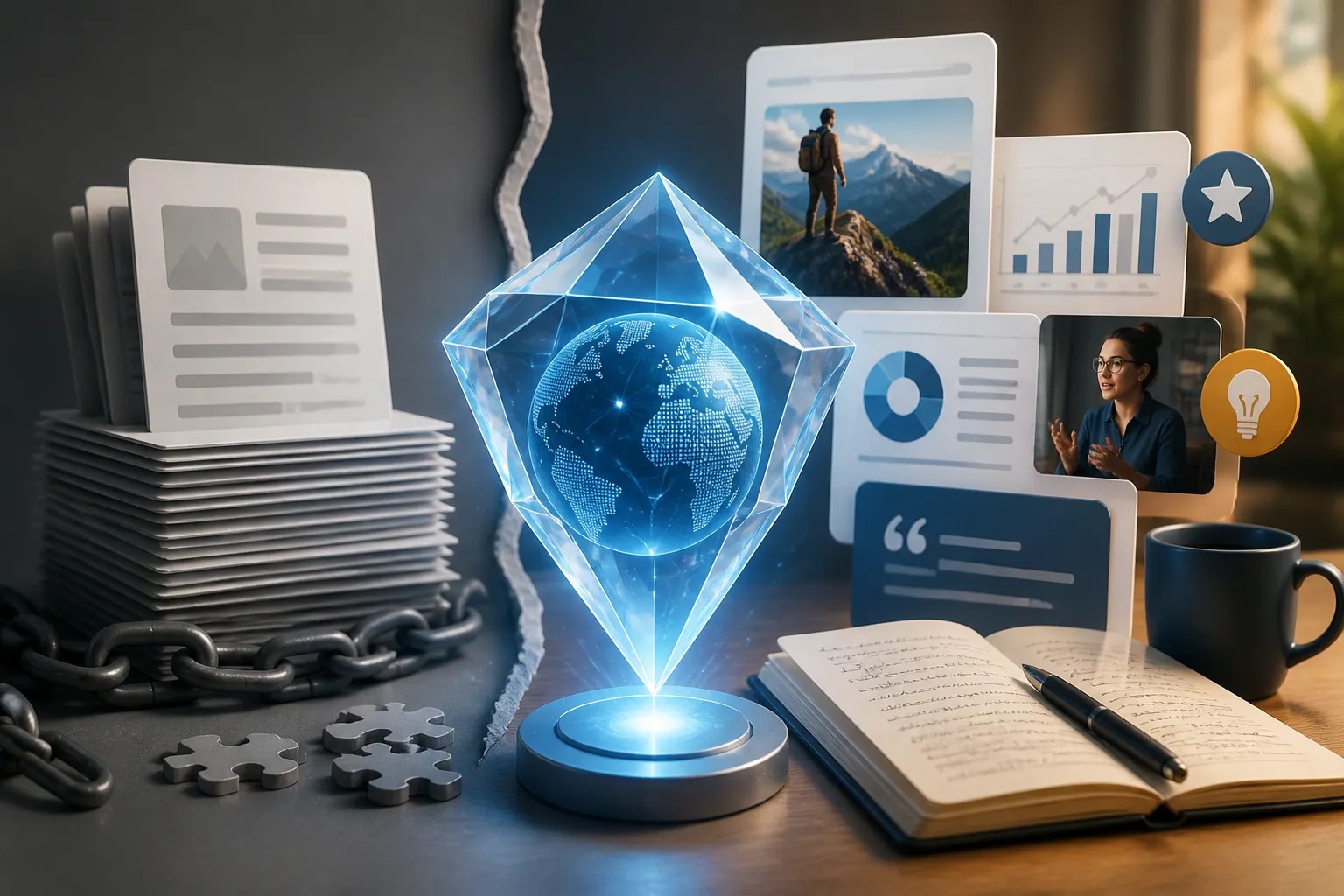 Continut expert pentru GEO organizat pentru cautare AI si decizii de marketing