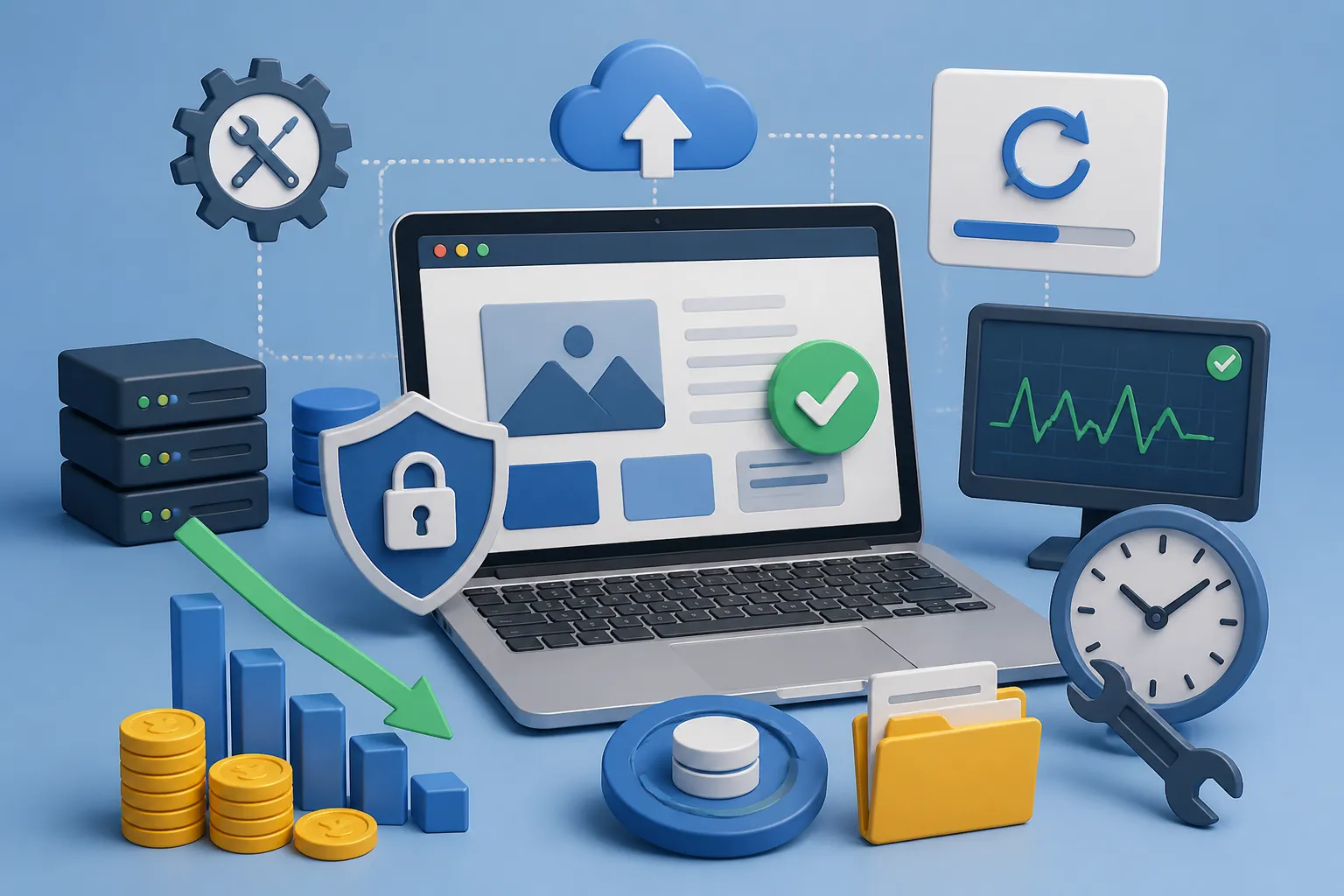 Cost mentenanta website si verificarea functionarii unei platforme digitale