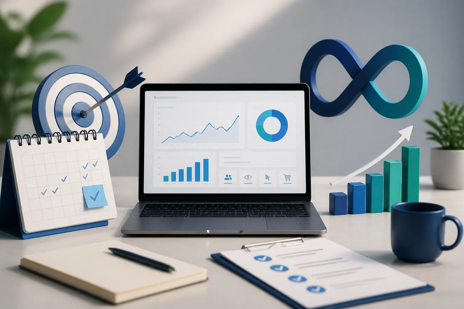 Planificare pentru abonament marketing online si obiective de business