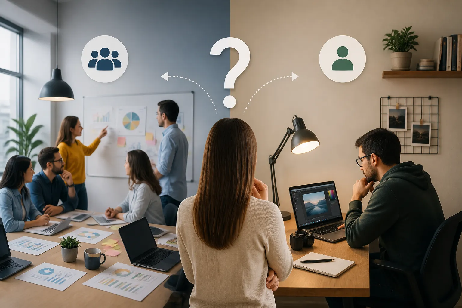 Comparatie agentie marketing vs freelancer pentru un proiect digital