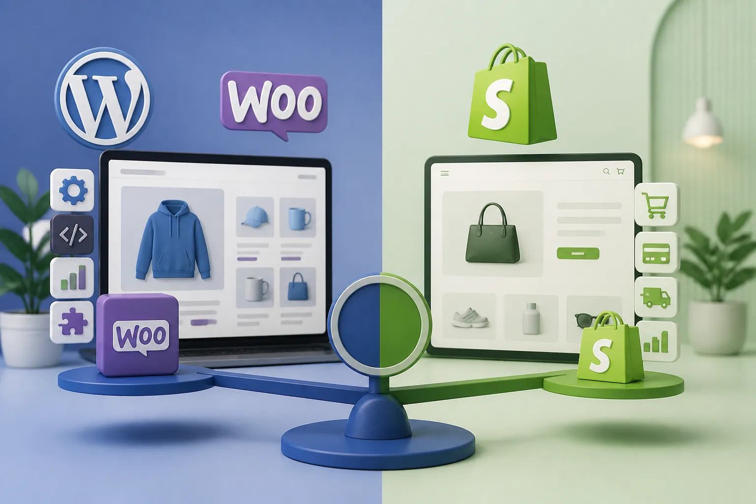 Comparatie WordPress vs Shopify pentru alegerea unei platforme de magazin online