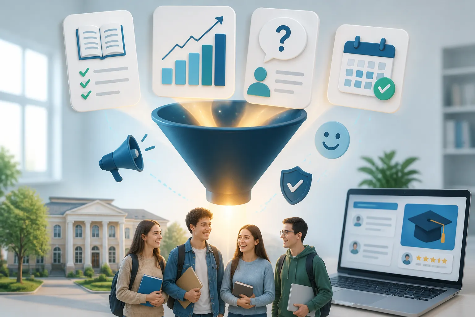 Marketing pentru educatie prin continut util, incredere si inscrieri online