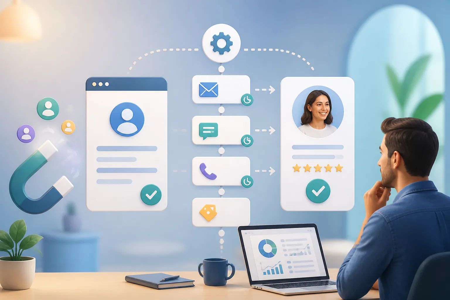 Automatizare follow-up leaduri pentru gestionarea conversatiilor comerciale