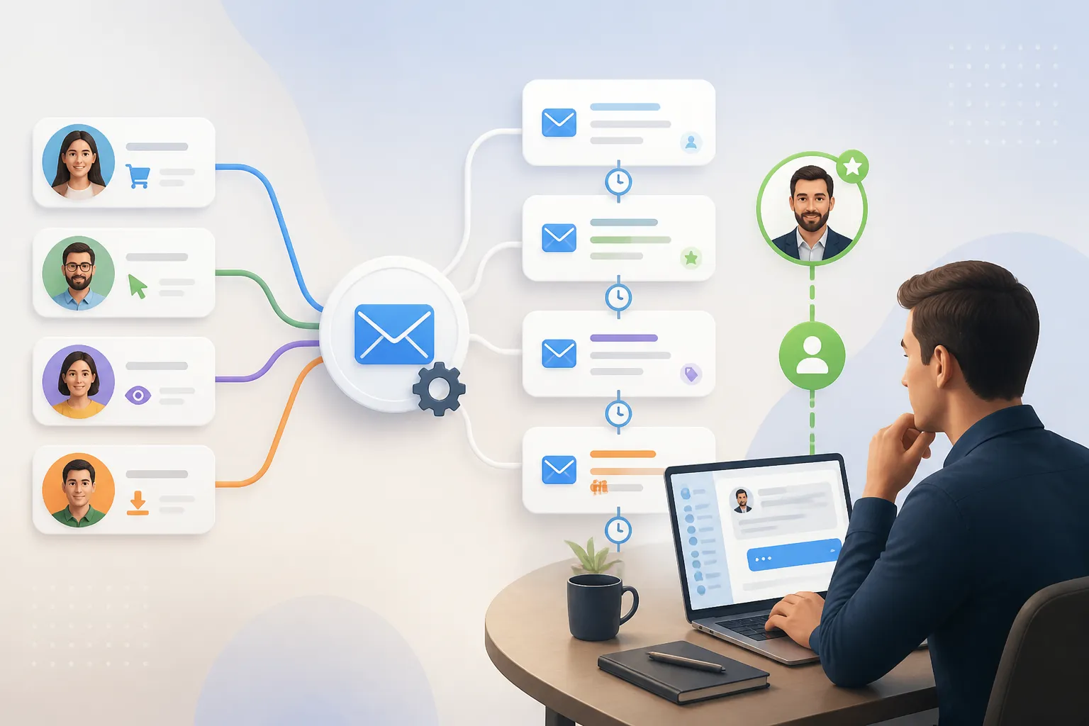 Automatizare email vanzari pentru secvente personalizate si follow-up comercial