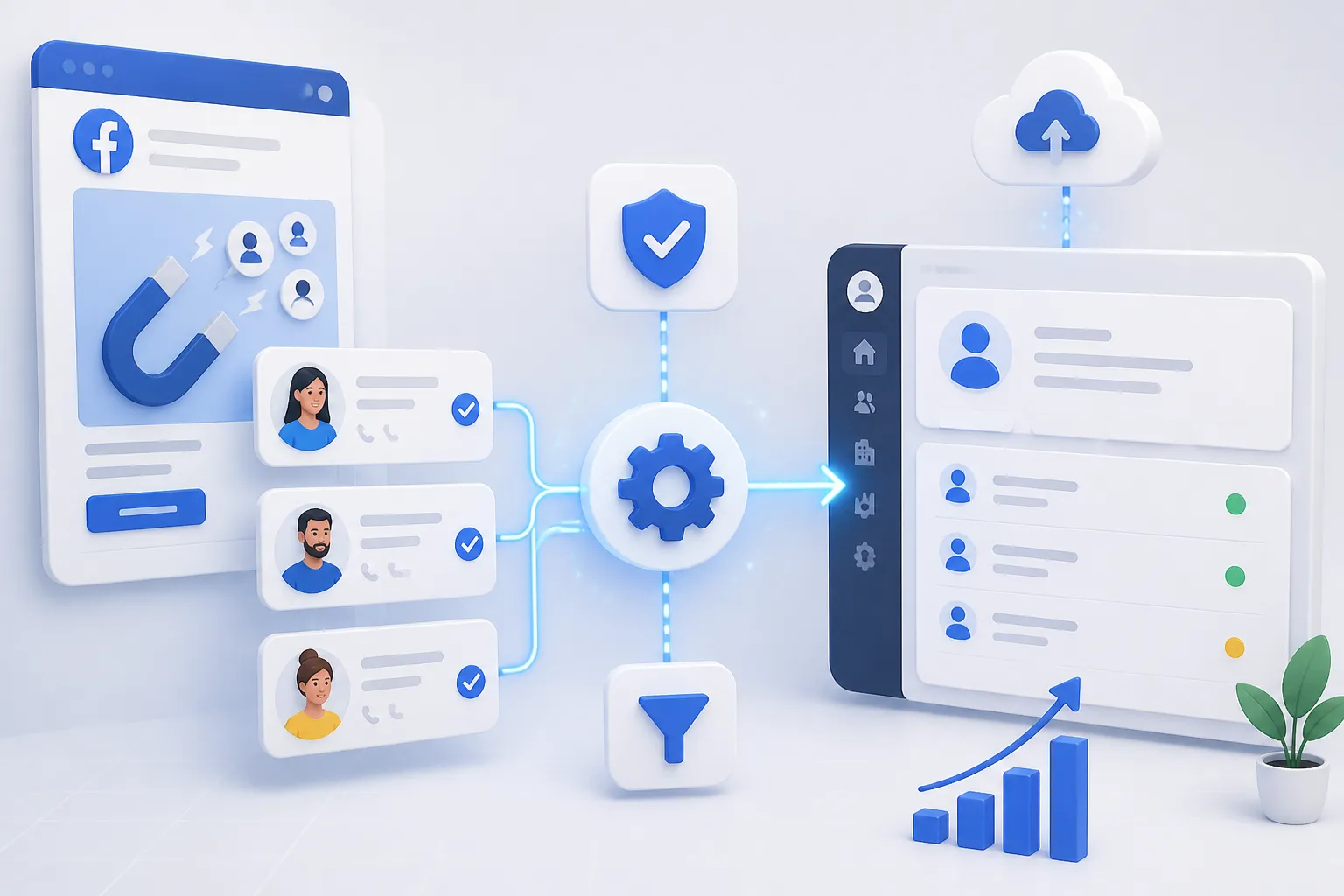 Automatizare leaduri din Facebook Ads trimise instant in CRM