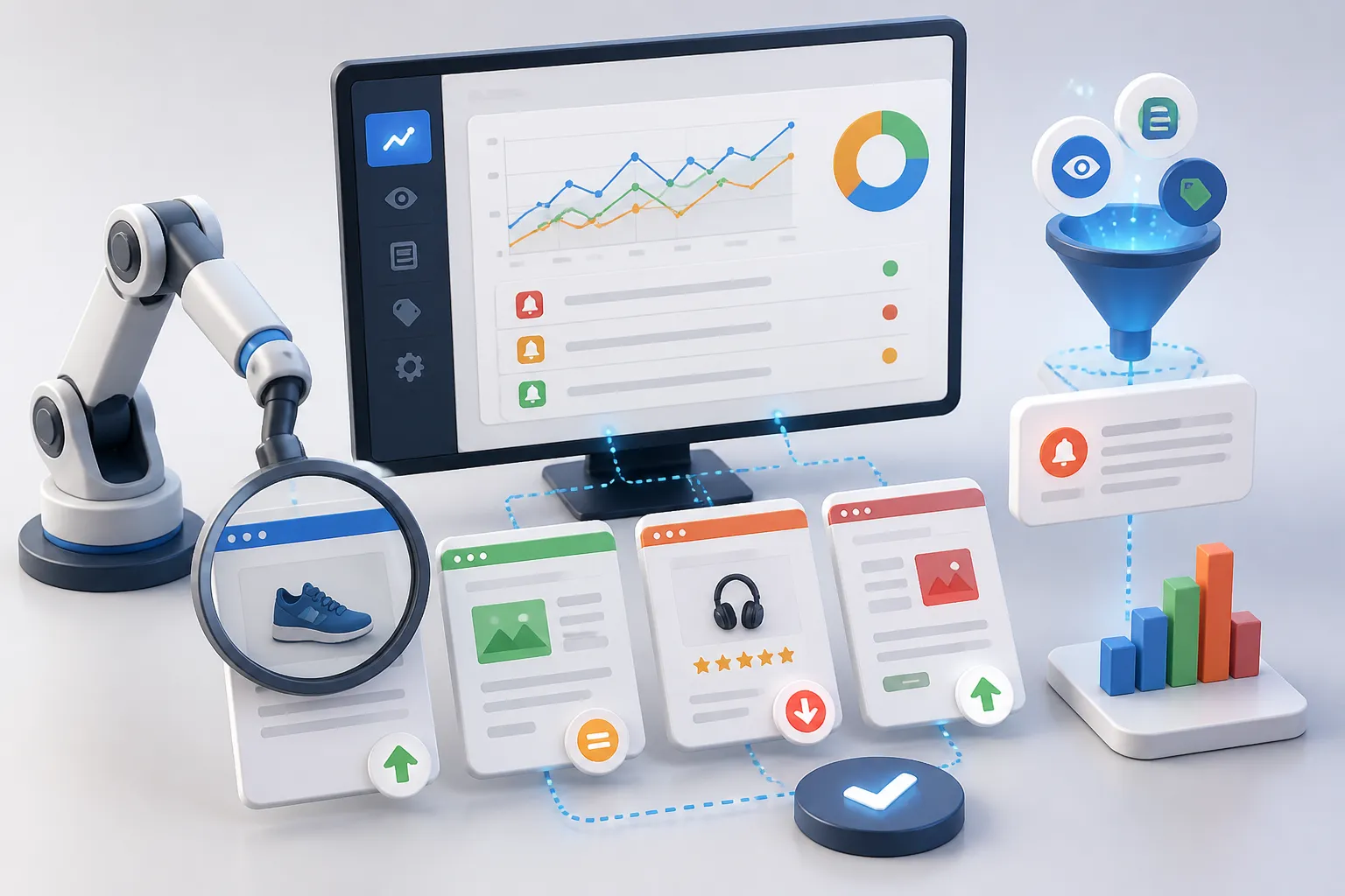 Automatizare monitorizare concurenta pentru analiza schimbarilor de marketing digital