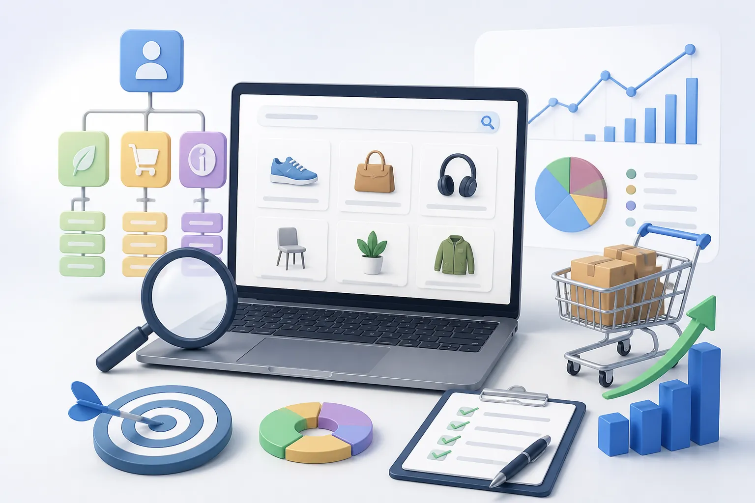 SEO pentru pagini de categorie intr-un magazin online cu produse grupate dupa intentia de cautare