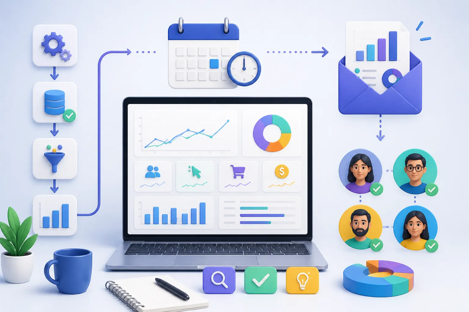 automatizare raport saptamanal marketing